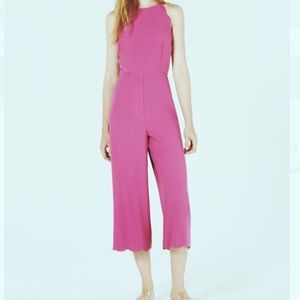Maison Jules ‘SUNS OUT’ Scalloped Jumpsuit 6 NWT